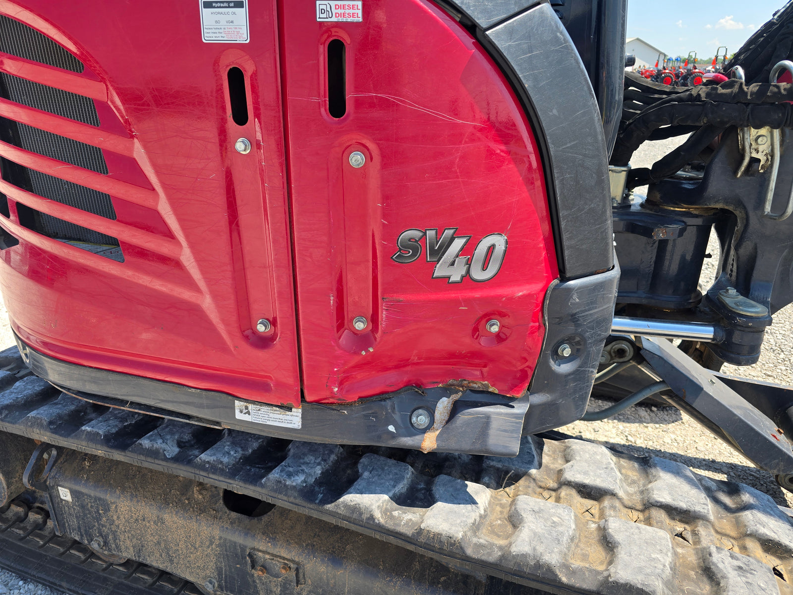 USED 2023 YANMAR SV40 CAB WITH BUCKET AND THUMB #6169932