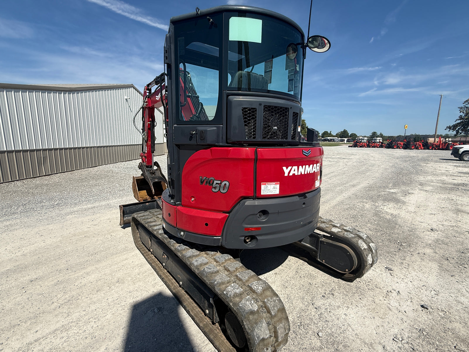 USED 2023 YANMAR VIO-50 CAB WITH BUCKET AND THUMB - #6169922 - $66,000
