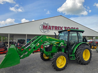 USED JOHN DEERE 5055E FULL CAB WITH LOADER - LOW HOURS