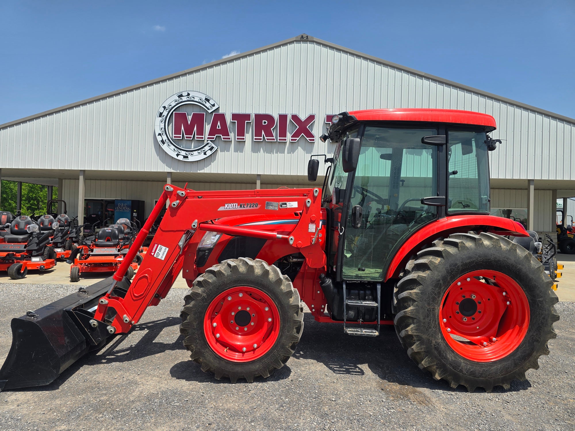 USED 2021 KIOTI RX7320 CAB WITH LOADER #4162503