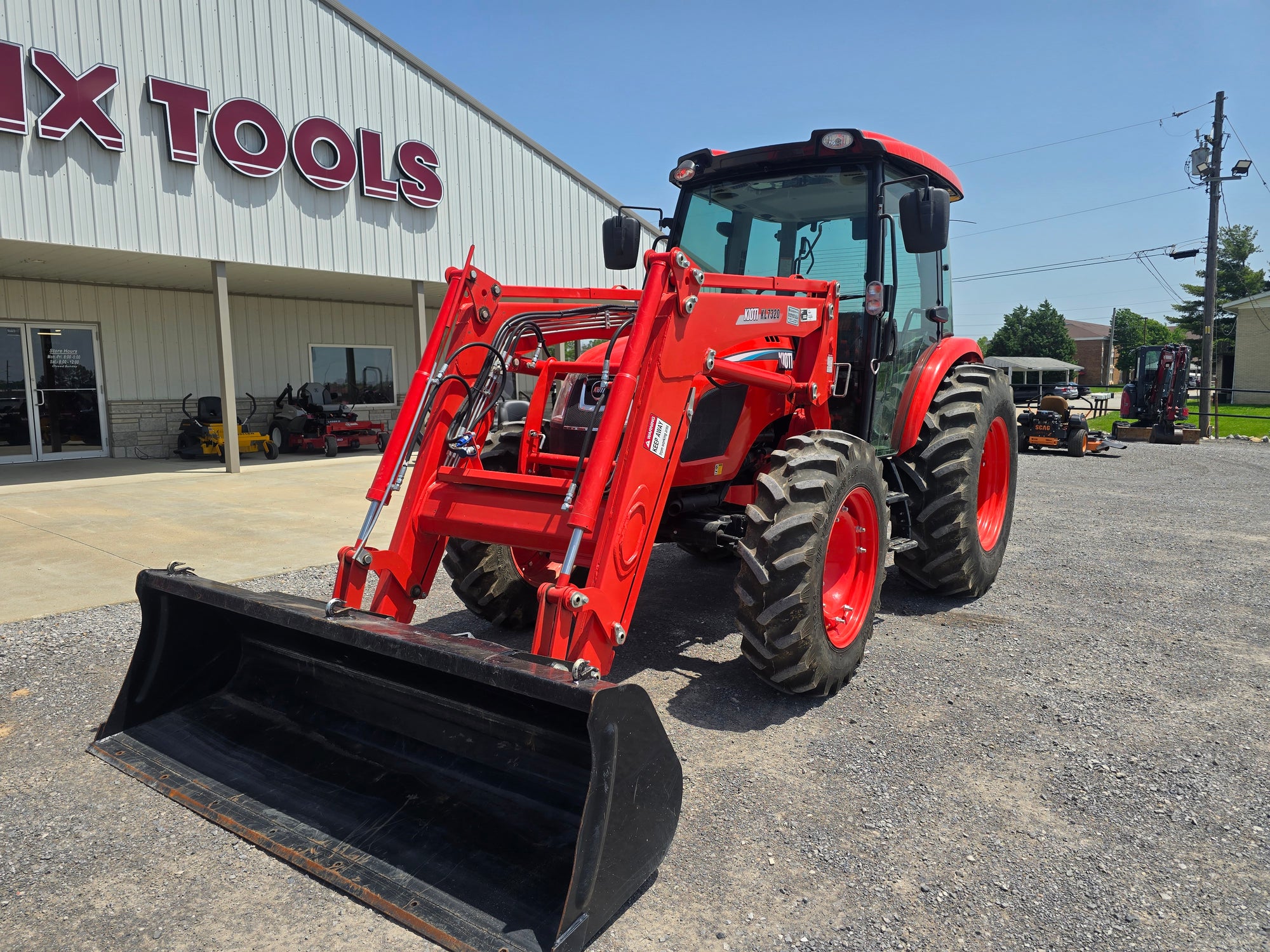 USED 2021 KIOTI RX7320 CAB WITH LOADER #4162503