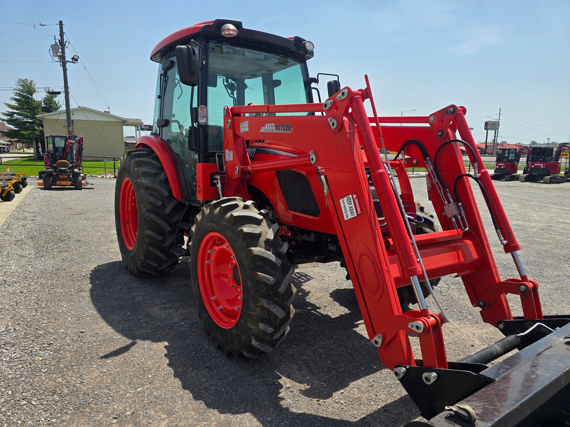 USED 2021 KIOTI RX7320 CAB WITH LOADER #4162503