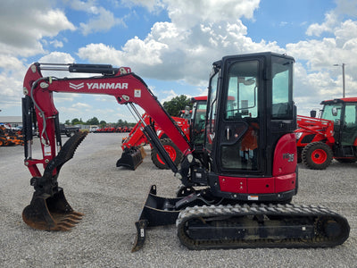 USED 2023 YANMAR VIO-35 CAB WITH BUCKET AND THUMB #4162443