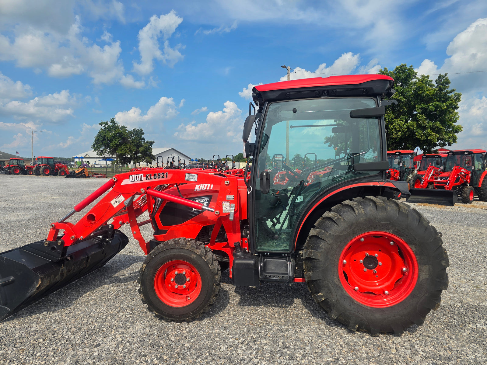 USED 2024 KIOTI DK4220SE CAB WITH LOADER - LOW HOURS - #6169811