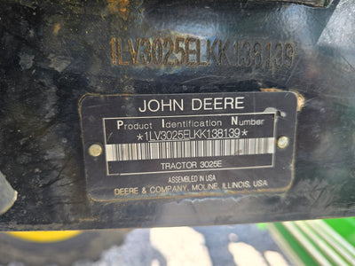 USED 2019 JOHN DEERE 3025E #4166552