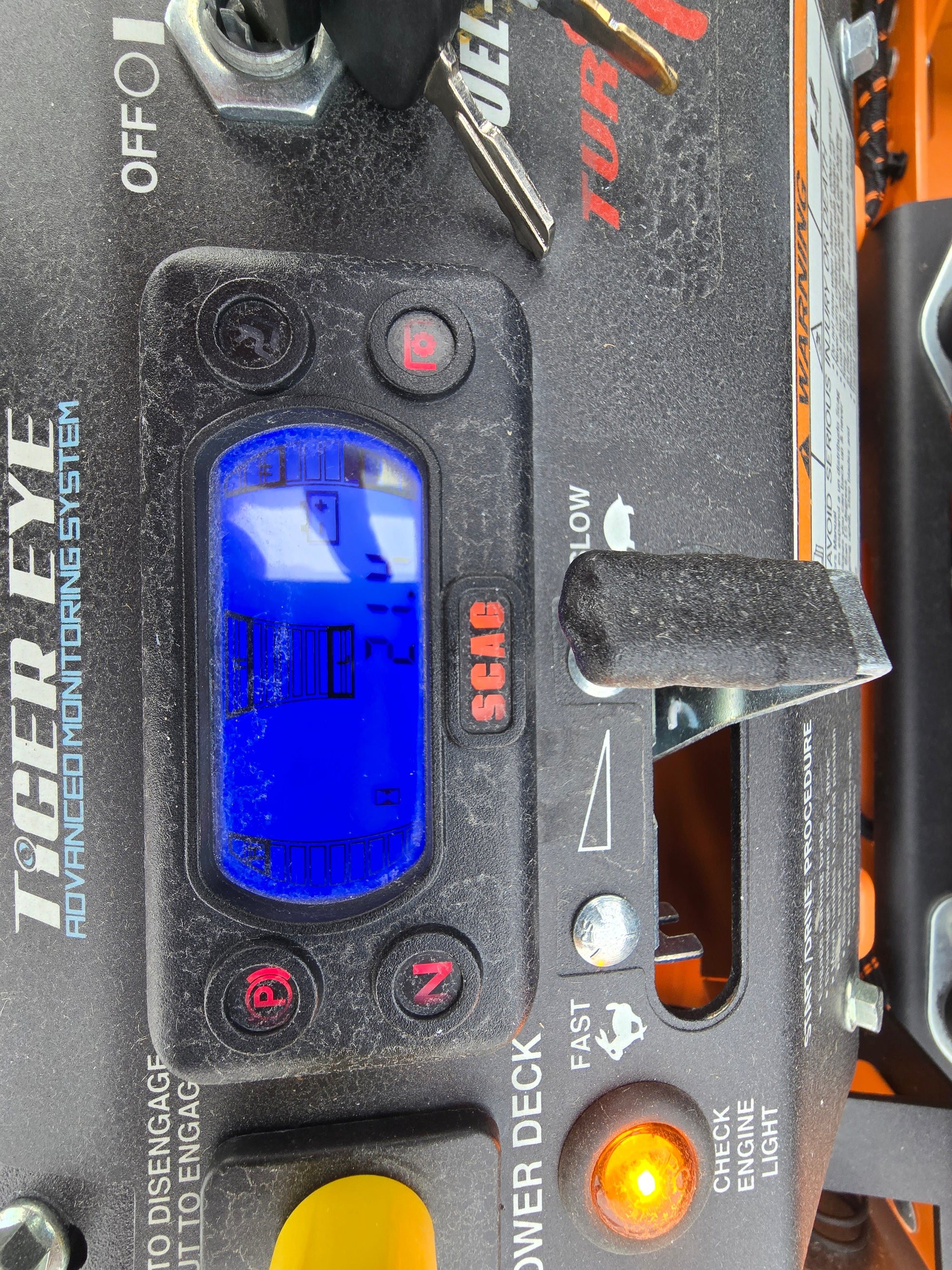 USED 2024 SCAG TURF TIGER - 72" 38HP KOHLER EFI #6169819