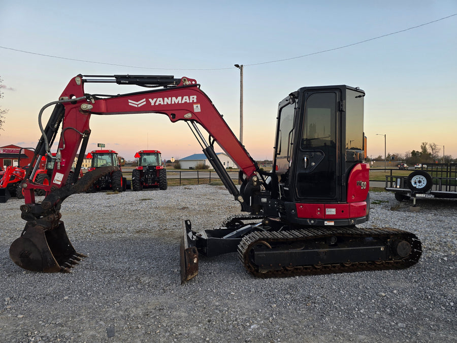 USED 2022 YANMAR VIO-50 CAB - 4 WAY BLADE - STEEL TRACKS - #4162624