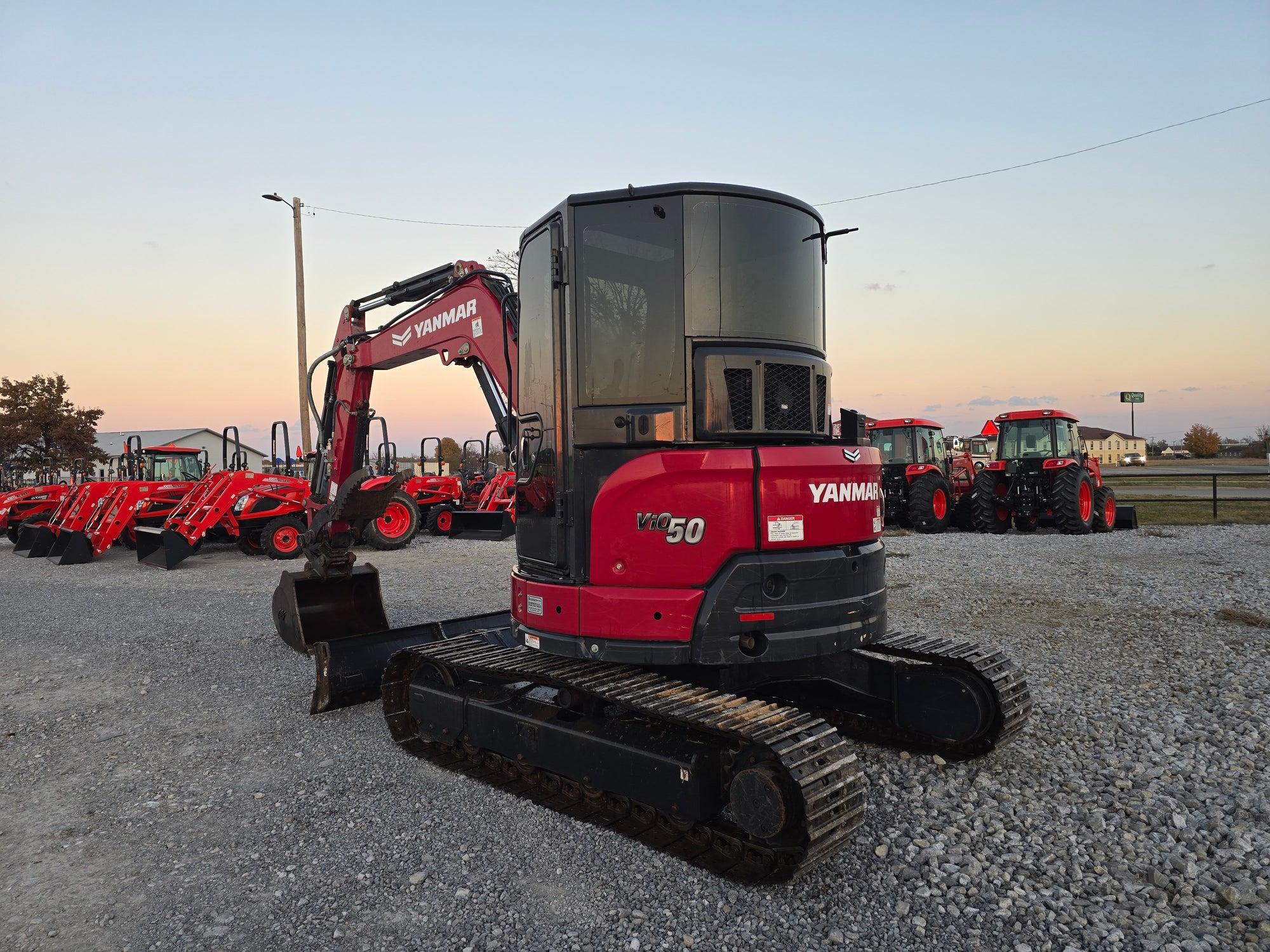 USED 2022 YANMAR VIO-50 CAB - 4 WAY BLADE - STEEL TRACKS - #4162624