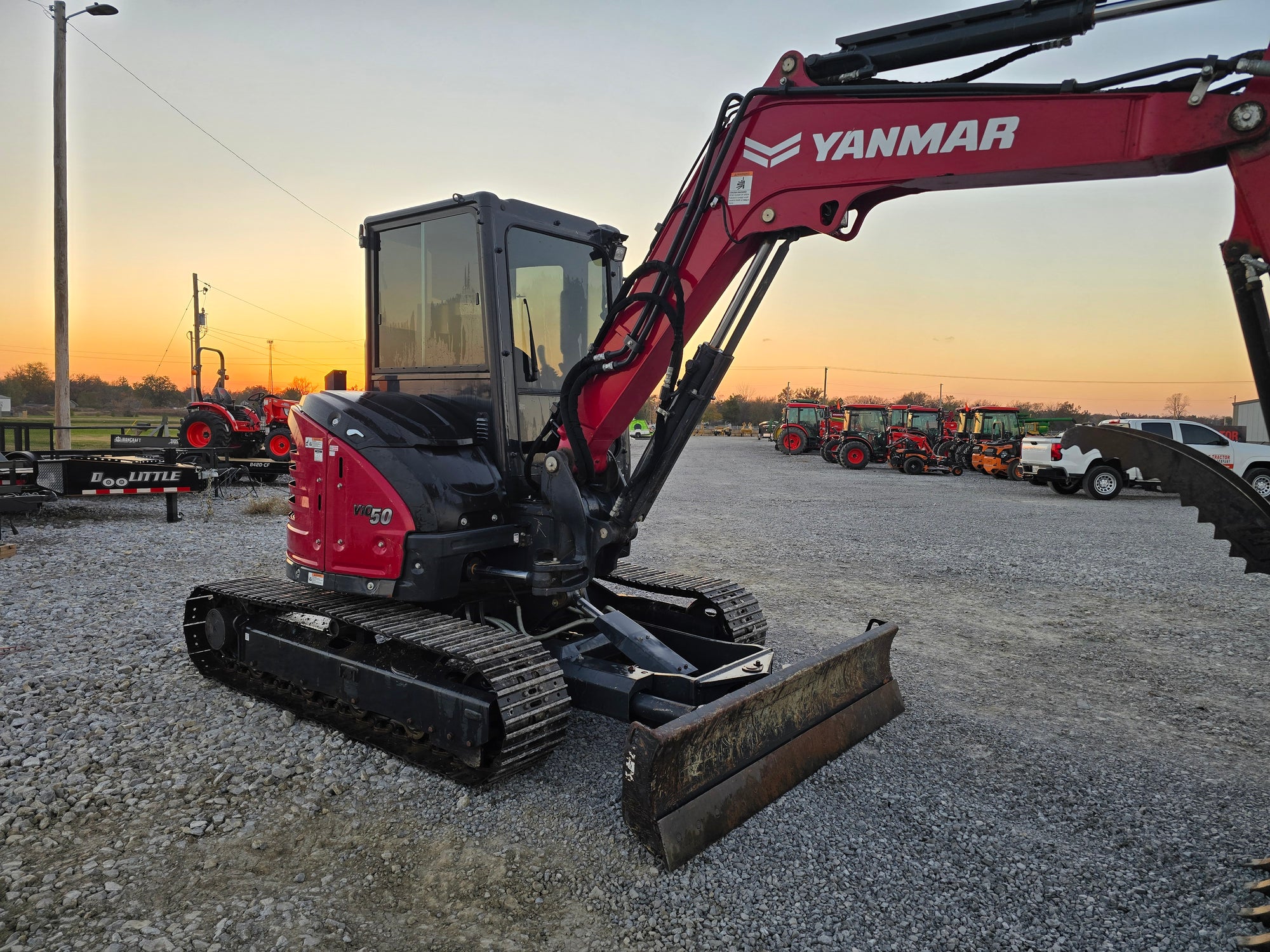 USED 2022 YANMAR VIO-50 CAB - 4 WAY BLADE - STEEL TRACKS - #4162624