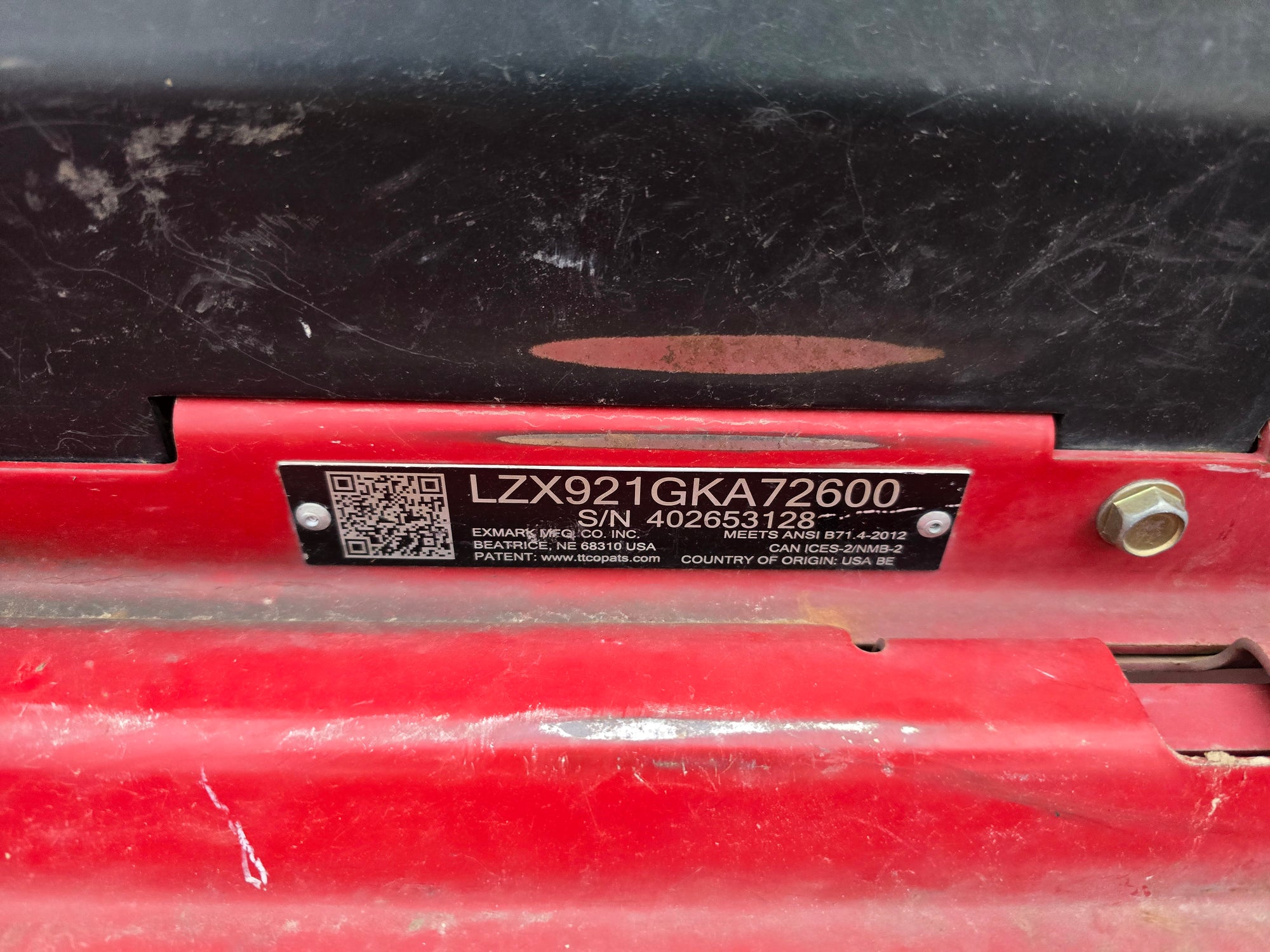 USED 2019 EXMARK LAZER Z X-SERIES #4162637