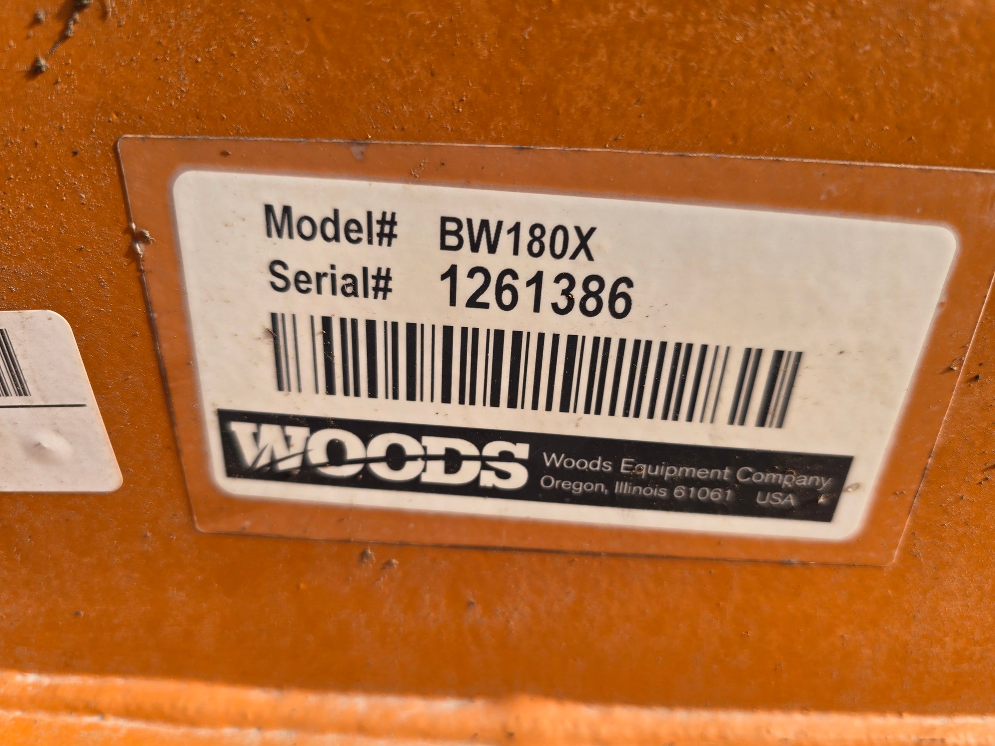 USED WOODS BW126 DITCH MOWER - 540PTO #6168522