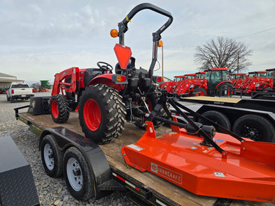USED 2022 KIOTI CK2610HST - PACKAGE DEAL - TRACTOR,LOADER,CUTTER & TRAILER