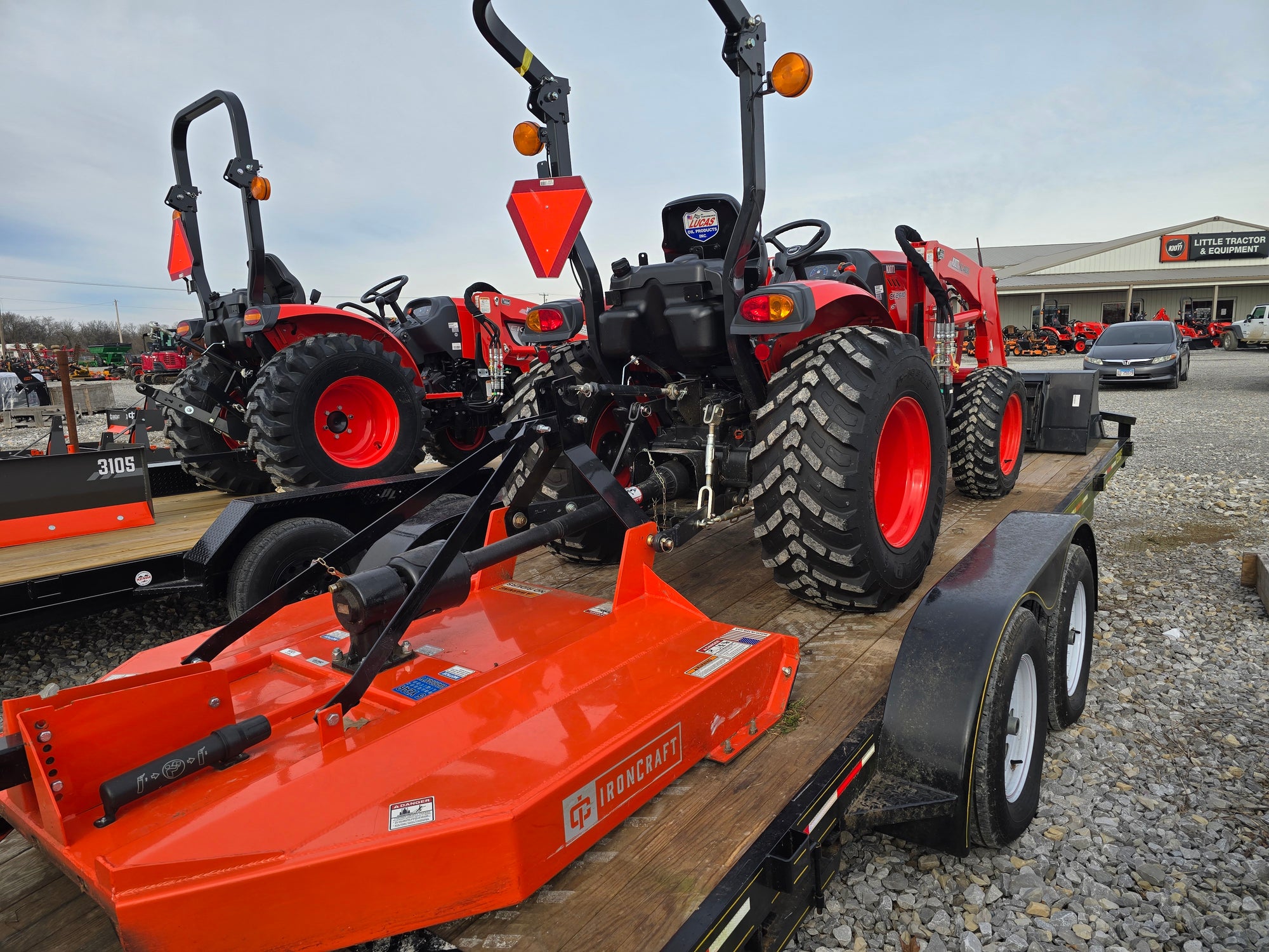 USED 2022 KIOTI CK2610HST - PACKAGE DEAL - TRACTOR,LOADER,CUTTER & TRAILER