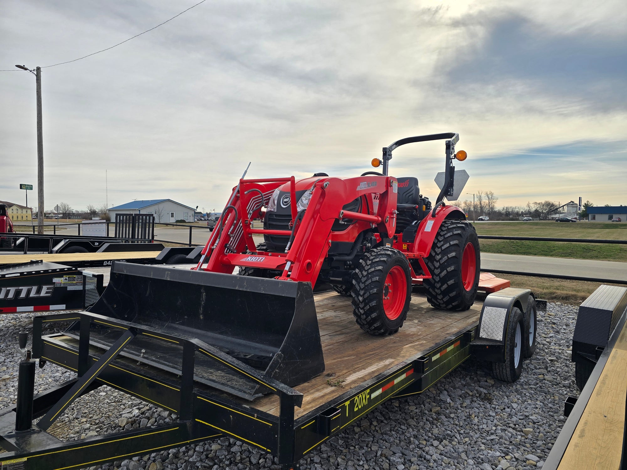 USED 2022 KIOTI CK2610HST - PACKAGE DEAL - TRACTOR,LOADER,CUTTER & TRAILER