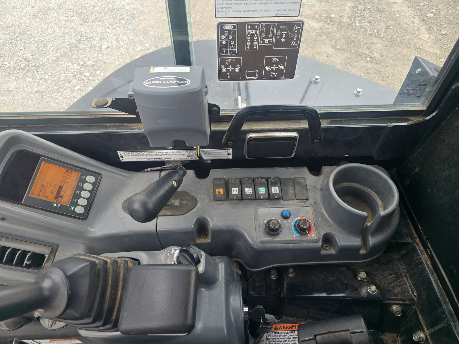 USED 2023 YANMAR VIO-55 CAB WITH BUCKET & THUMB #6169101