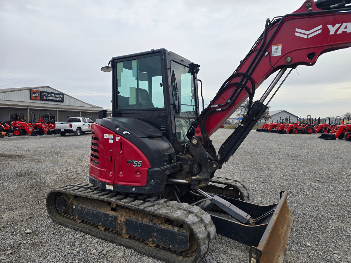 USED 2023 YANMAR VIO-55 CAB WITH BUCKET & THUMB #6169101