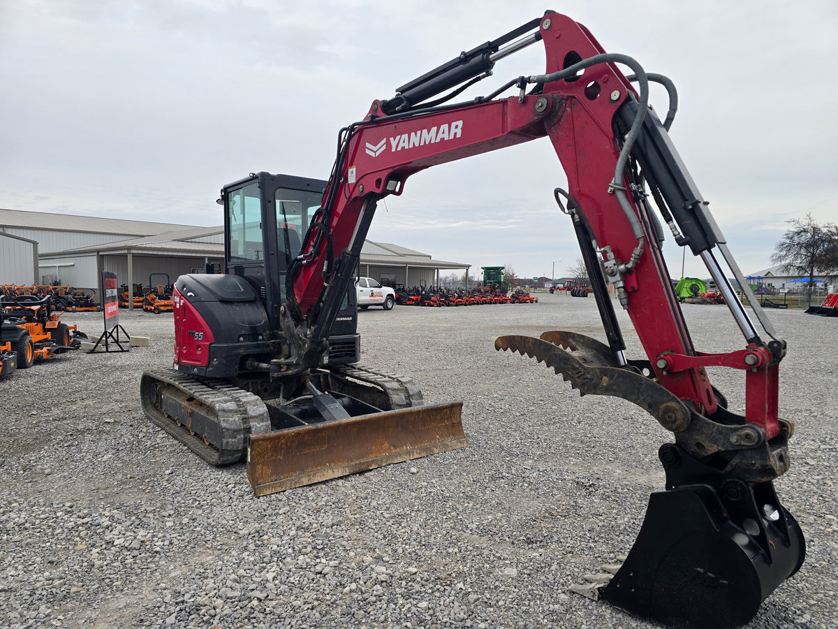 USED 2023 YANMAR VIO-55 CAB WITH BUCKET & THUMB #6169101