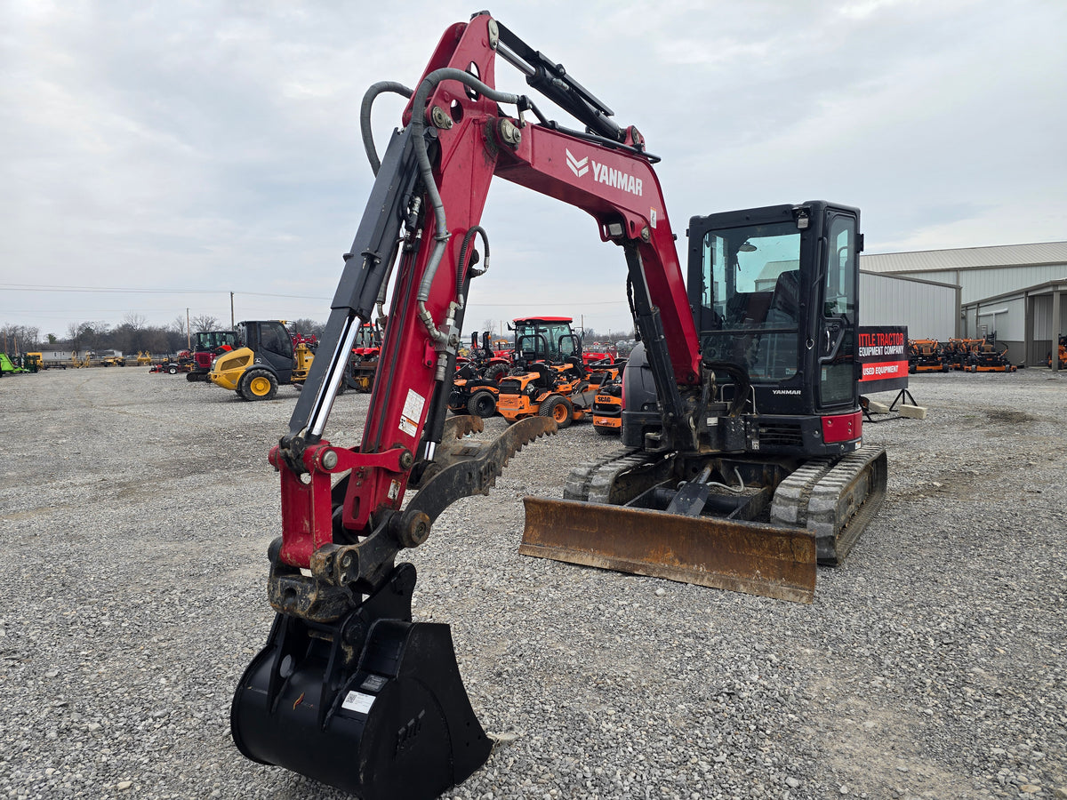 USED 2023 YANMAR VIO-55 CAB WITH BUCKET & THUMB #6169101