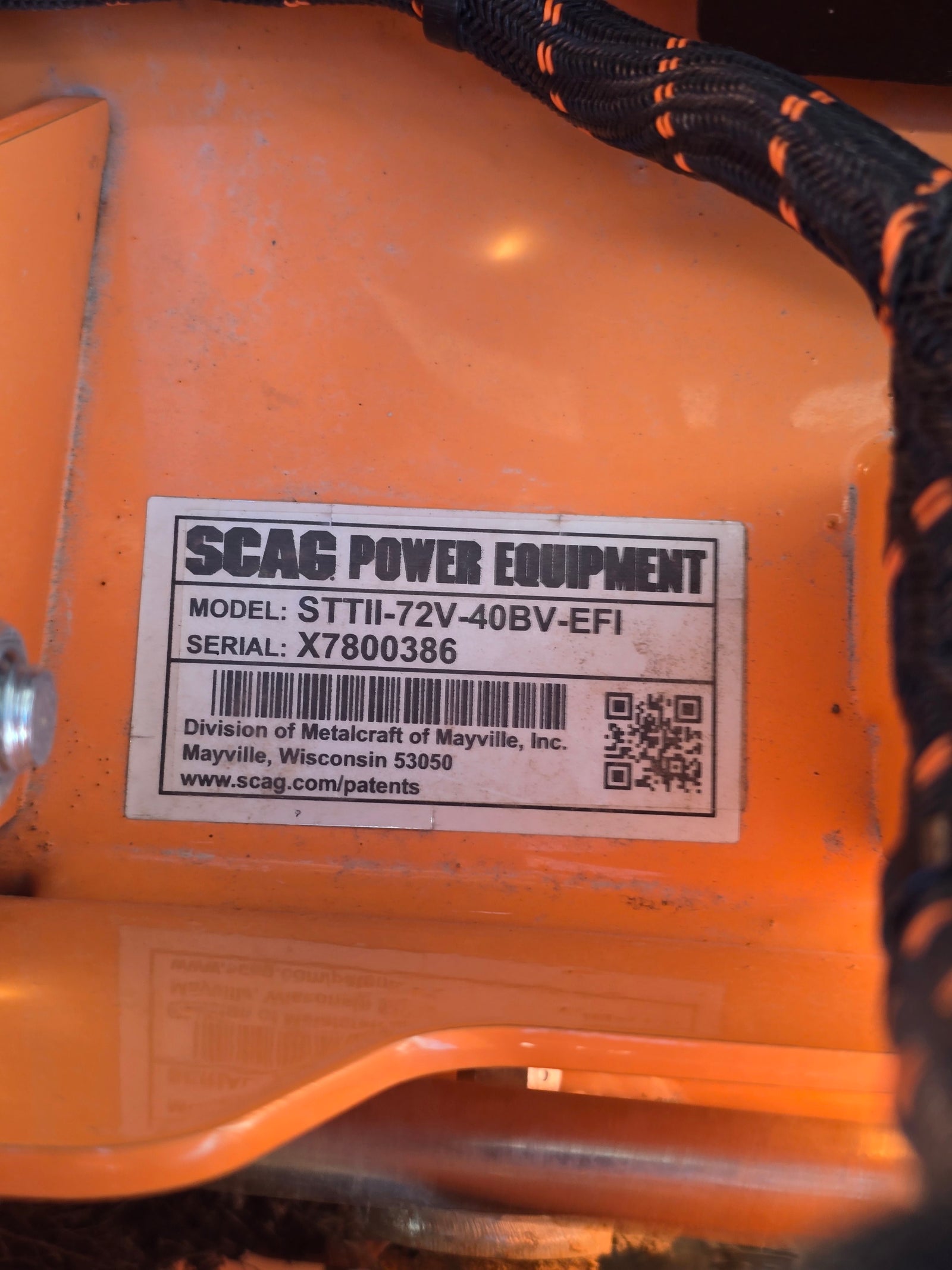 2024 SCAG TURF TIGER II- 72" CUT - 40HP EFI - #6169862