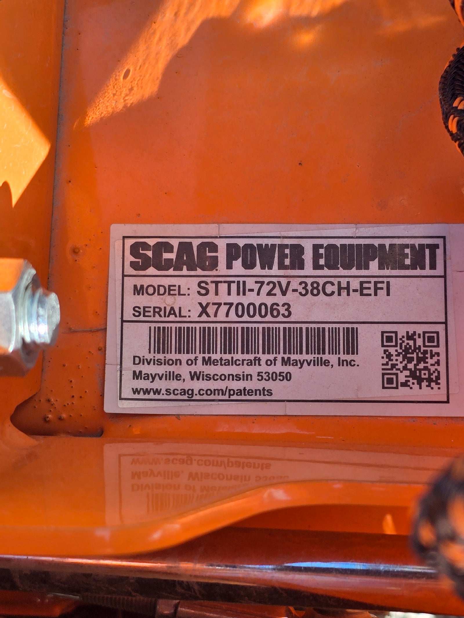 2024 SCAG TURF TIGER II - 72" -38HP EFI #6169819