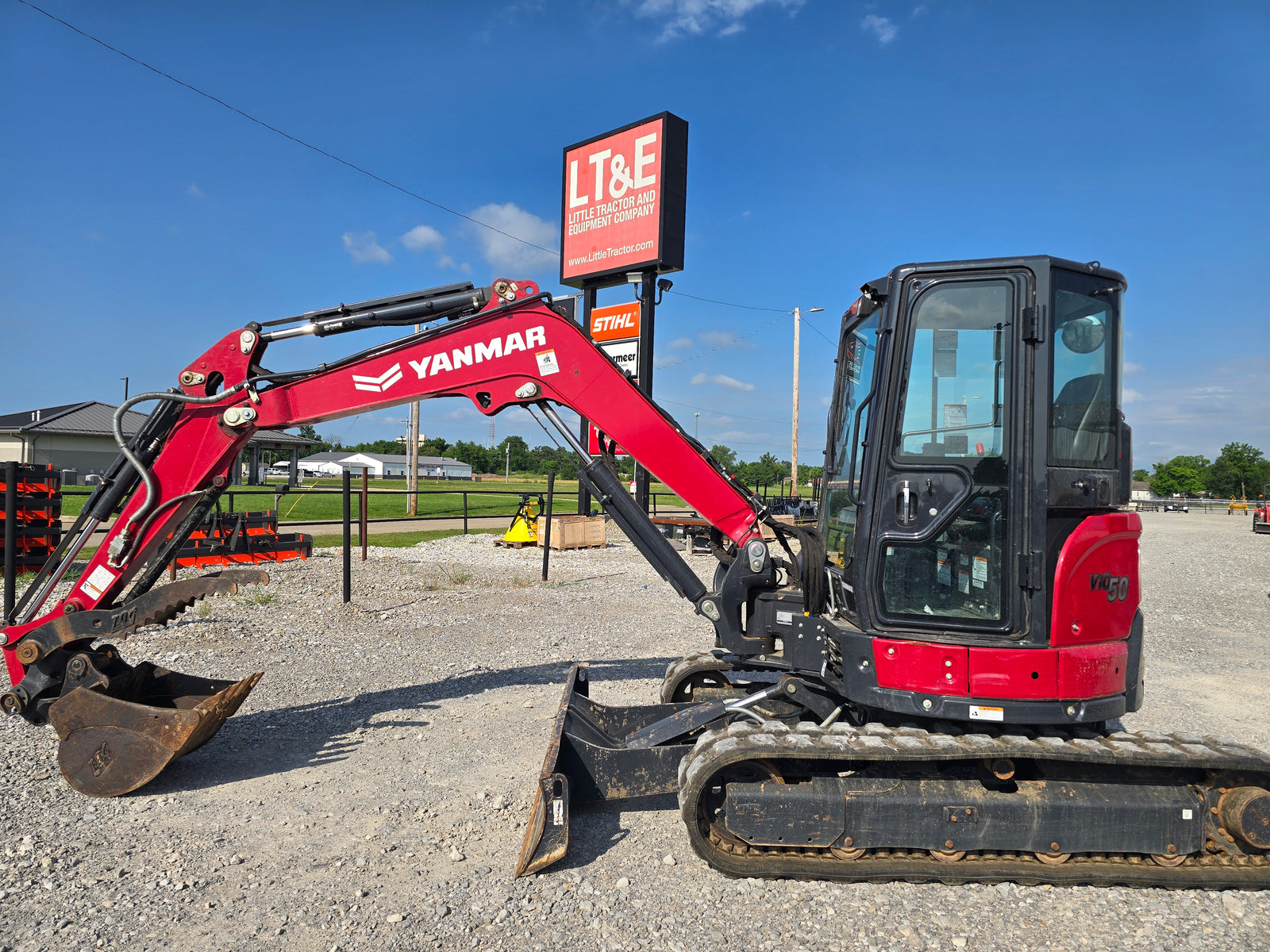 USED 2023 YANMAR VIO50-6A CAB - BUCKET & THUMB #6169715