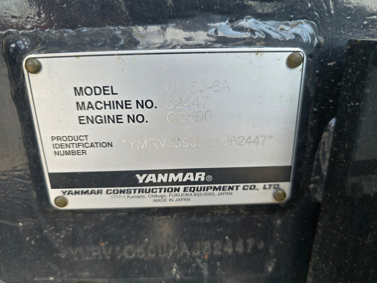 USED 2023 YANMAR VIO50-6A CAB - BUCKET & THUMB #6169715