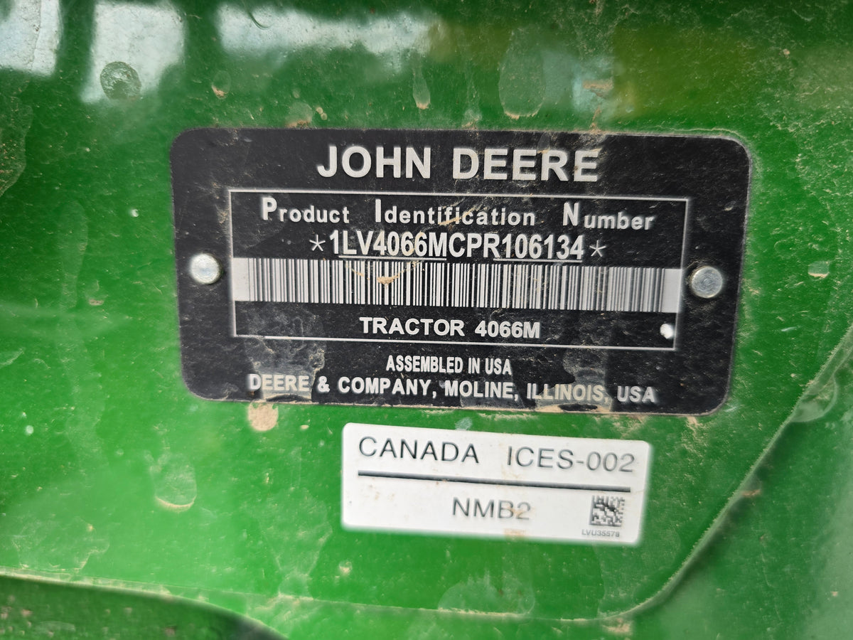 USED 2025 JOHN DEERE 4066M WITH LOADER #6106454