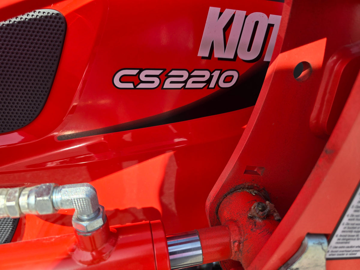USED 2025 KIOTI CS2210 TLB - TRACTOR,LOADER & BELLY MOWER