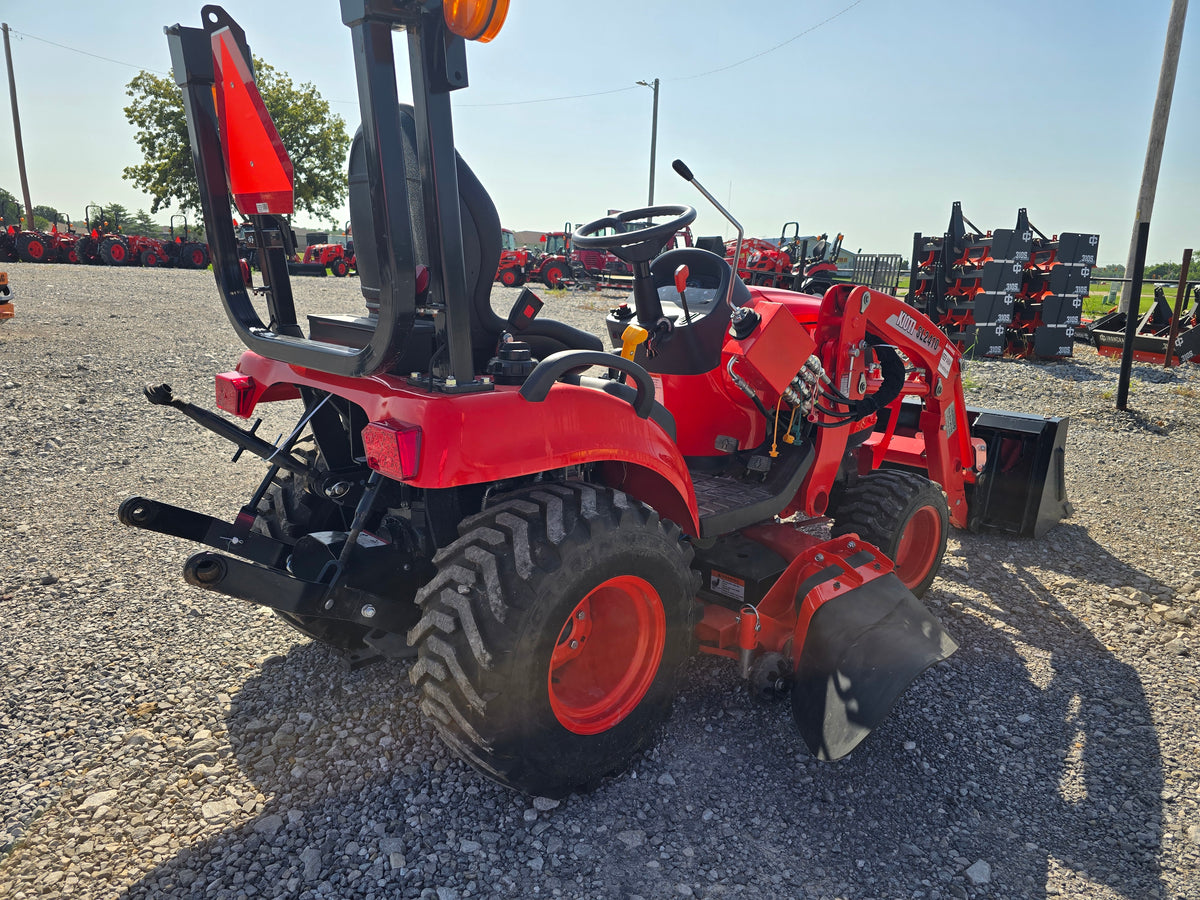 USED 2025 KIOTI CS2210 TLB - TRACTOR,LOADER & BELLY MOWER