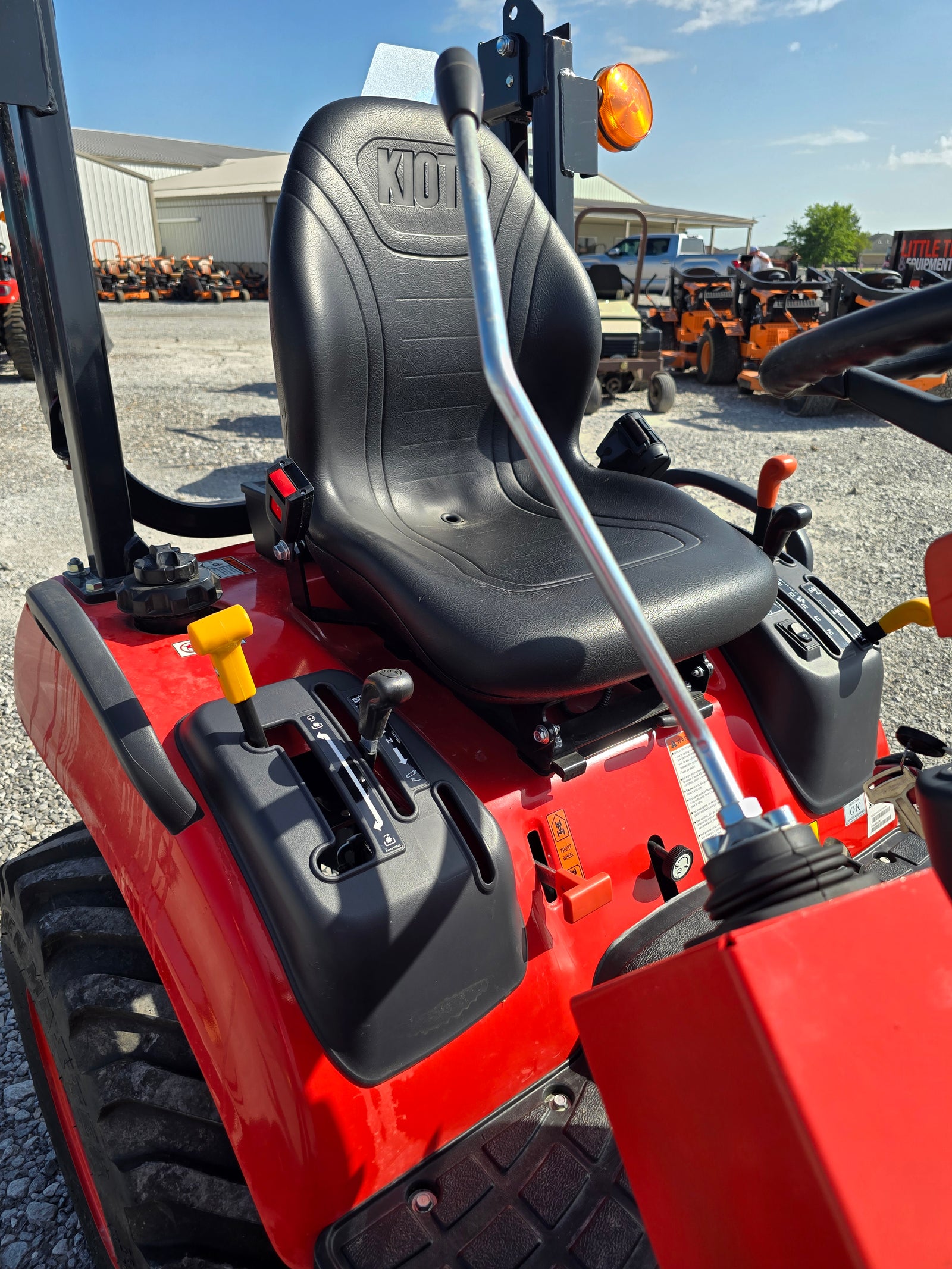 USED 2025 KIOTI CS2210 TLB - TRACTOR,LOADER & BELLY MOWER