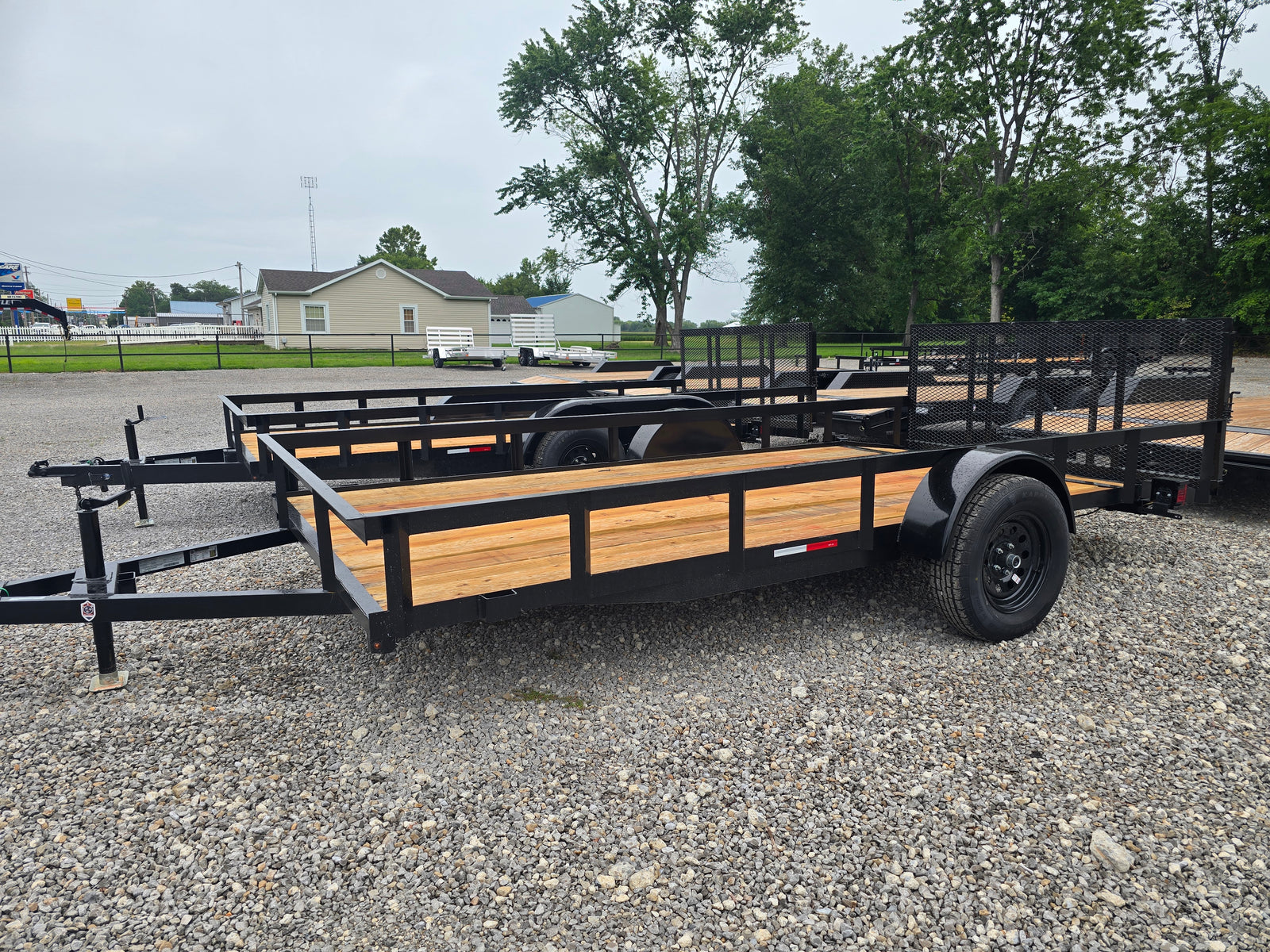 NEW L&O 61014U - SINGLE AXLE UTILITY TRAILER