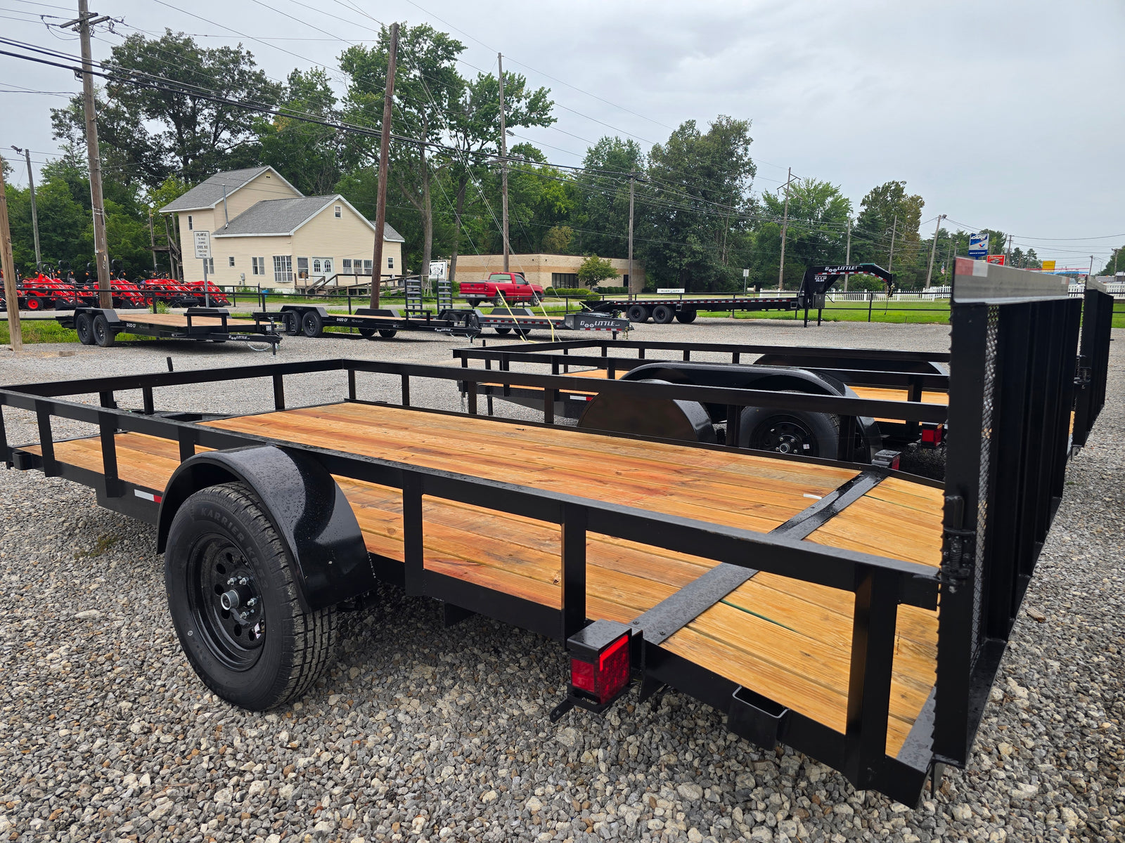 NEW L&O 61014U - SINGLE AXLE UTILITY TRAILER