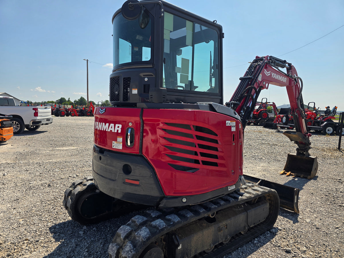 USED 2023 YANMAR SV40 CAB WITH BUCKET AND THUMB #6169932