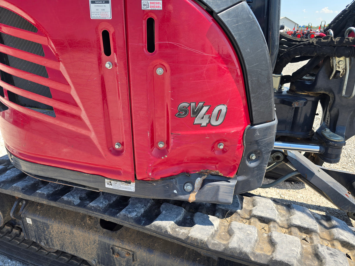 USED 2023 YANMAR SV40 CAB WITH BUCKET AND THUMB #6169932