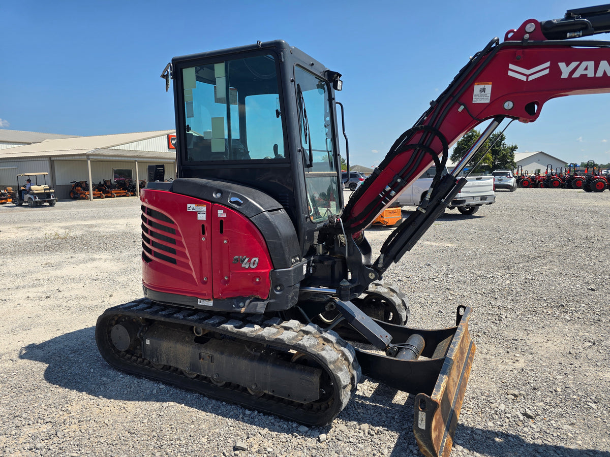 USED 2023 YANMAR SV40 CAB WITH BUCKET AND THUMB #6169932