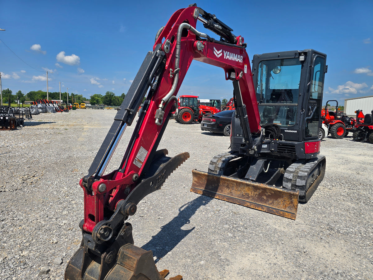 USED 2023 YANMAR SV40 CAB WITH BUCKET AND THUMB #6169932