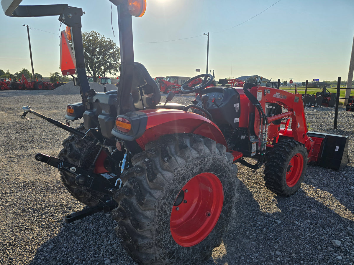 USED 2024 KIOTI CK2620HST WITH LOADER - ONLY 55 HOURS - #6169542 - $18,600