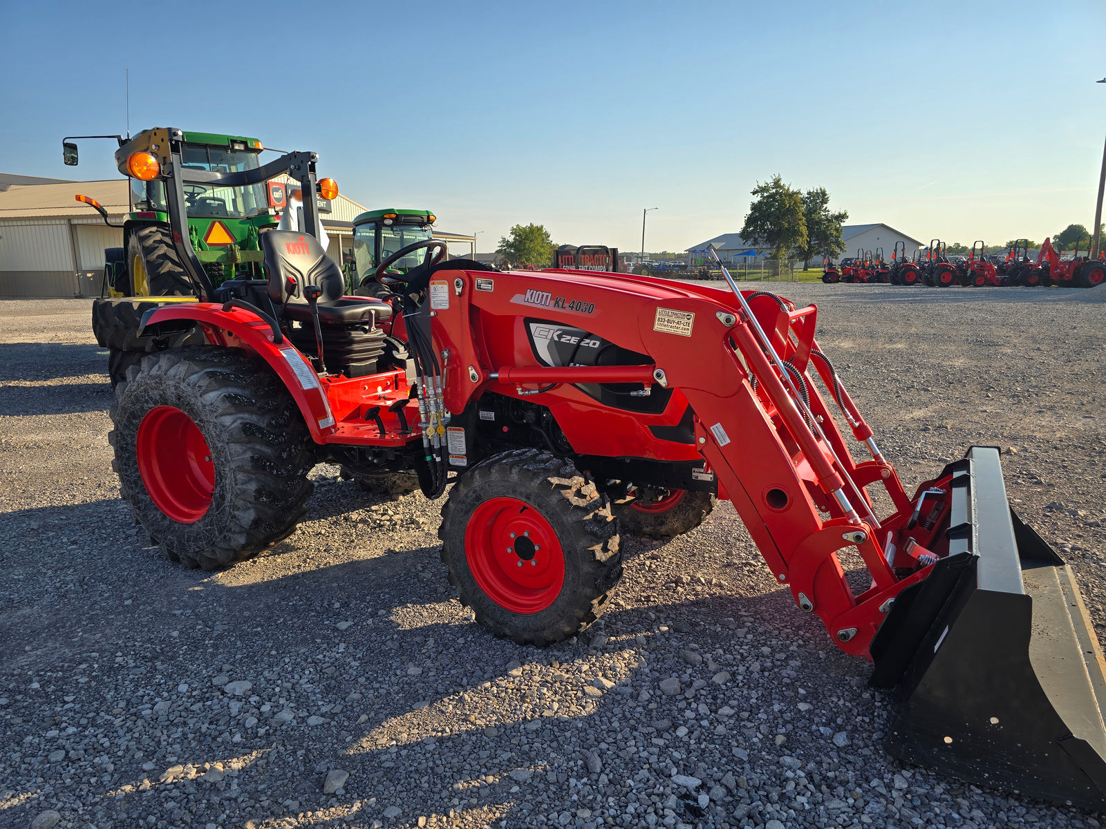 USED 2024 KIOTI CK2620HST WITH LOADER - ONLY 55 HOURS - #6169542 - $18,600
