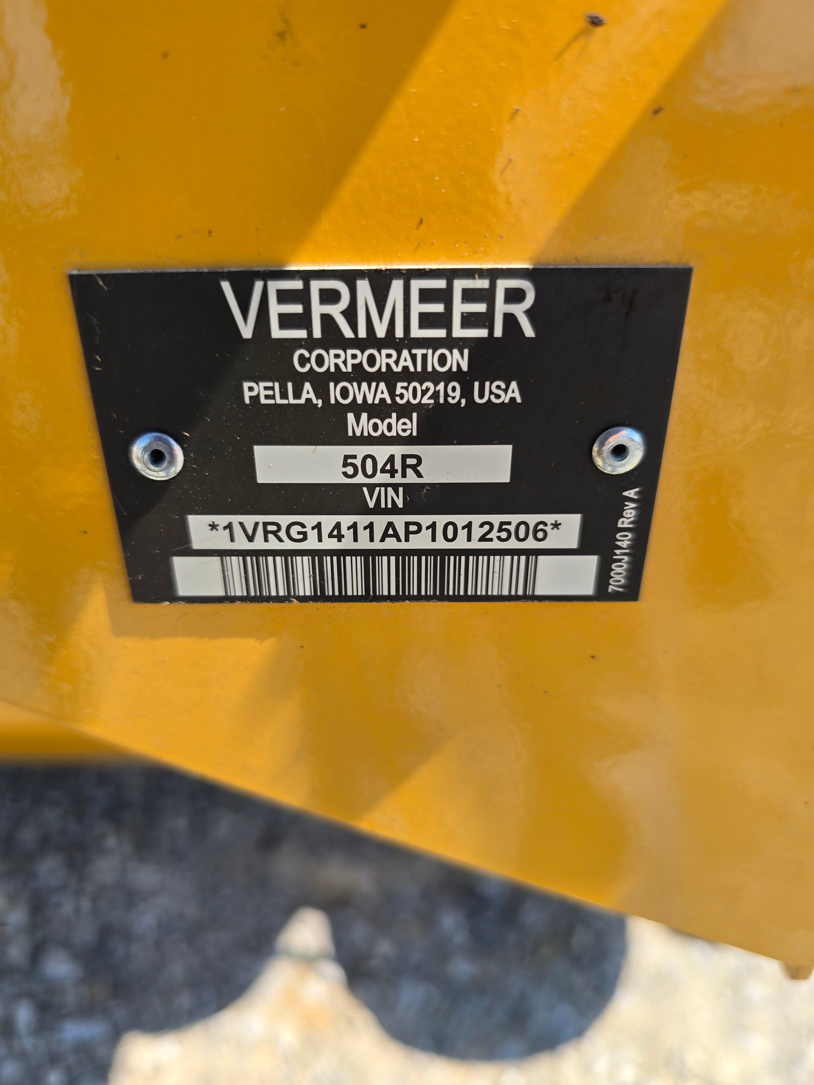 USED 2023 VERMEER 504R SIGNATURE SERIES - #6105504 - $34,900
