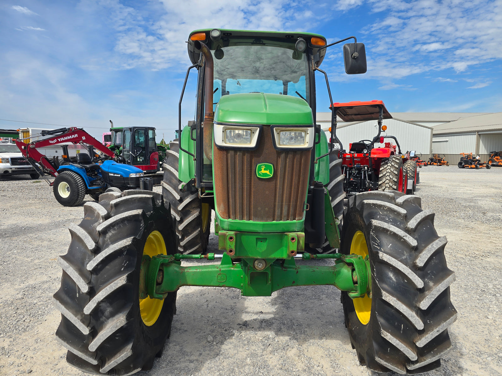 USED 2014 JOHN DEERE 6115D CAB TRACTOR - $32500