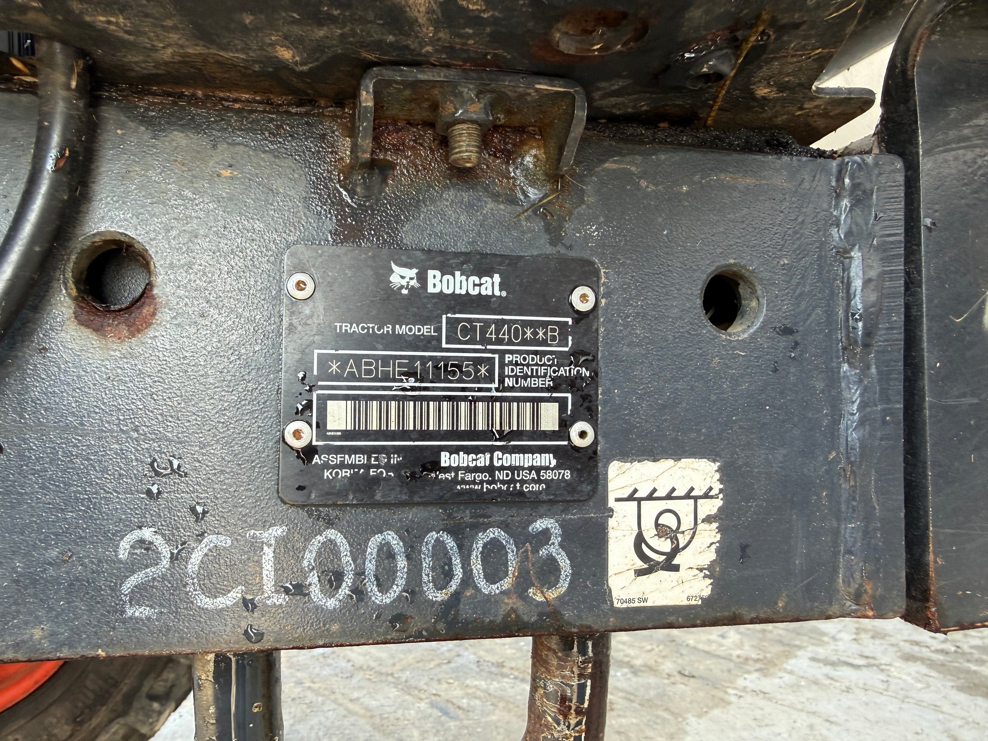 USED BOBCAT CT440 OPEN STATION WITH LOADER #6105268