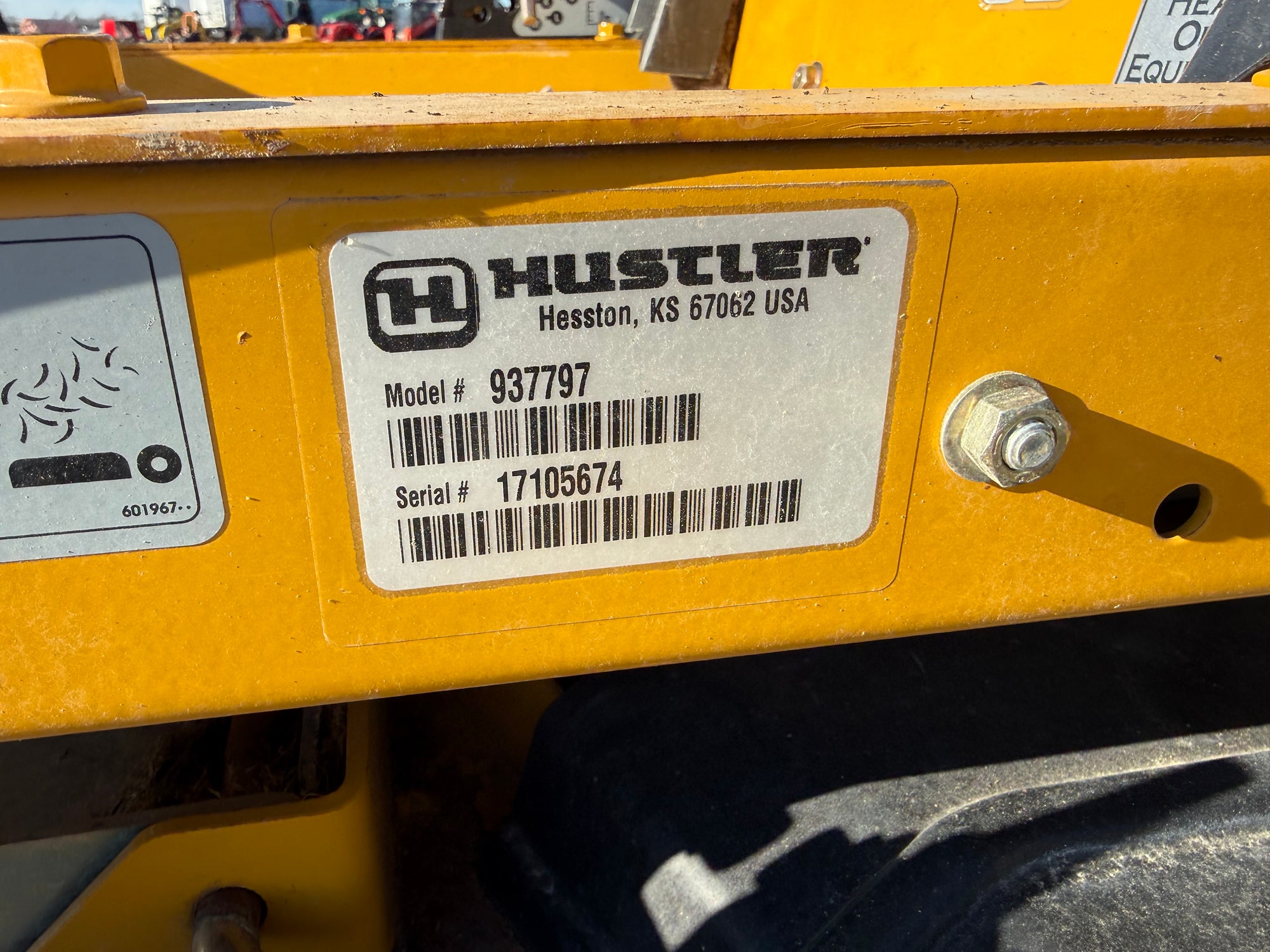 USED 2017 HUSTLER RAPTOR SD -54" CUT #6166545-0116-0210