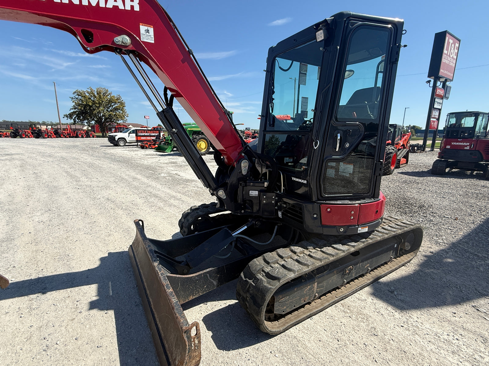 USED 2023 YANMAR VIO-50 CAB WITH BUCKET AND THUMB - #6169922 - $66,000