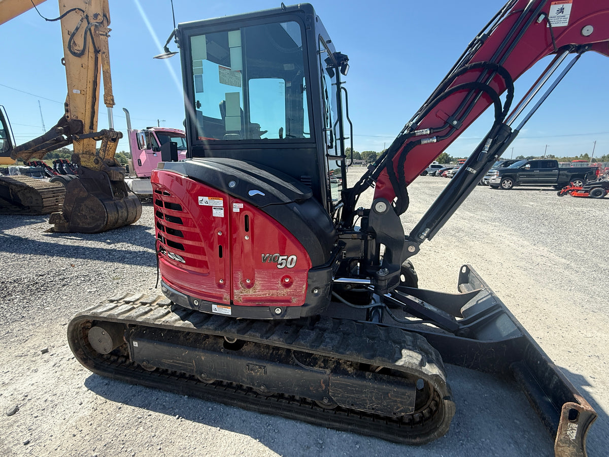 USED 2023 YANMAR VIO-50 CAB WITH BUCKET AND THUMB - #6169922 - $66,000