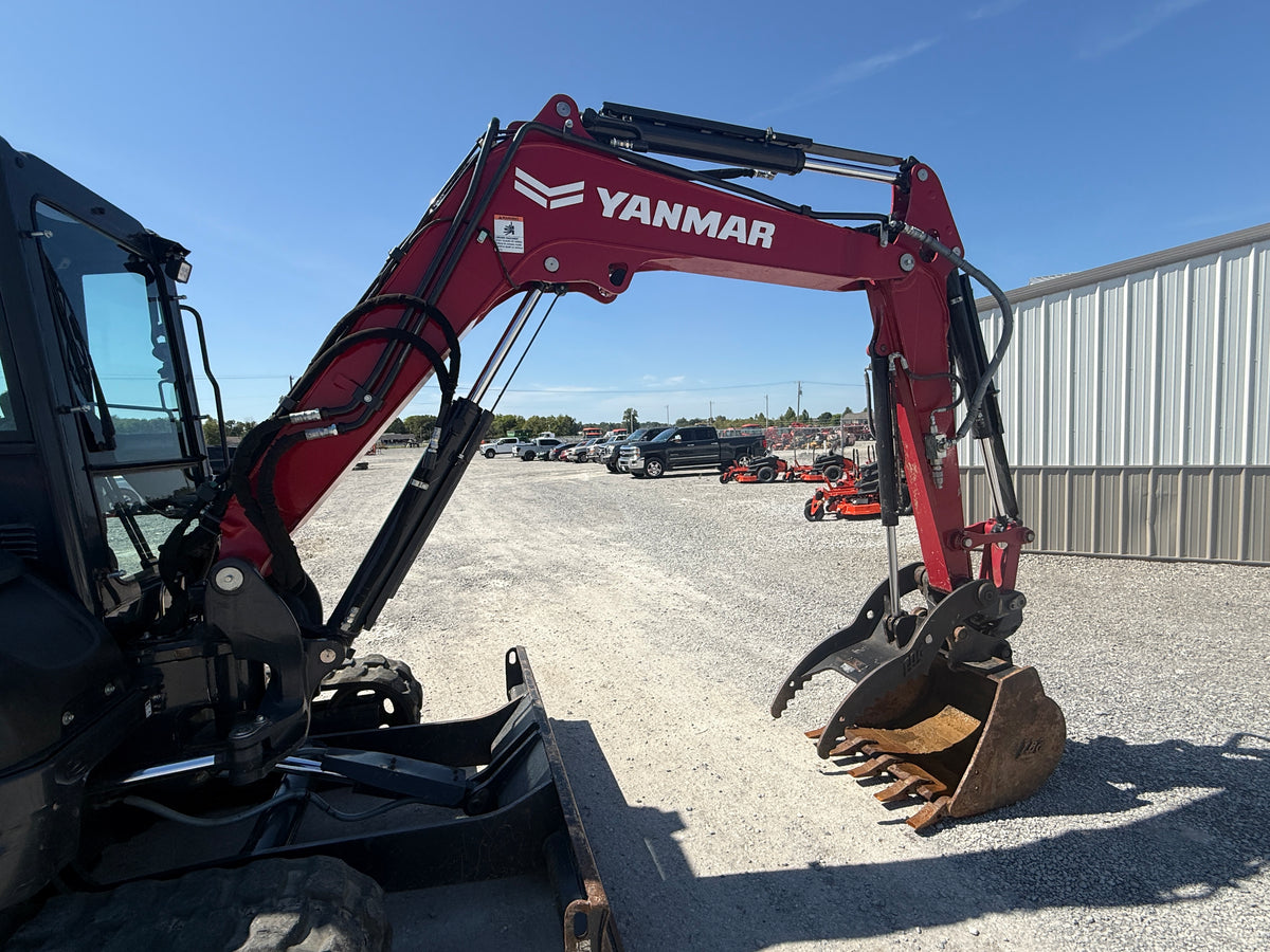 USED 2023 YANMAR VIO-50 CAB WITH BUCKET AND THUMB - #6169922 - $66,000
