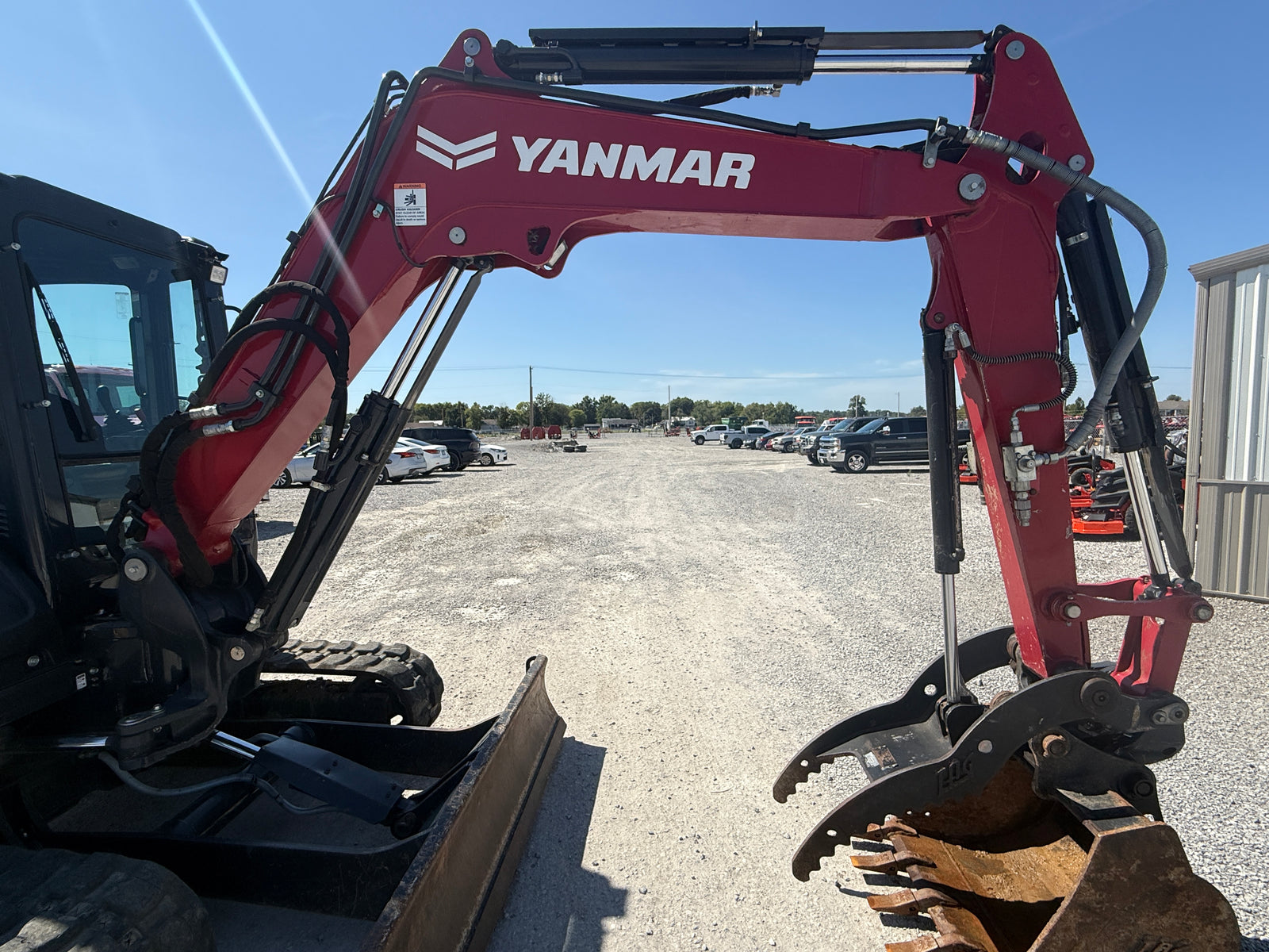 USED 2023 YANMAR VIO-50 CAB WITH BUCKET AND THUMB - #6169922 - $66,000