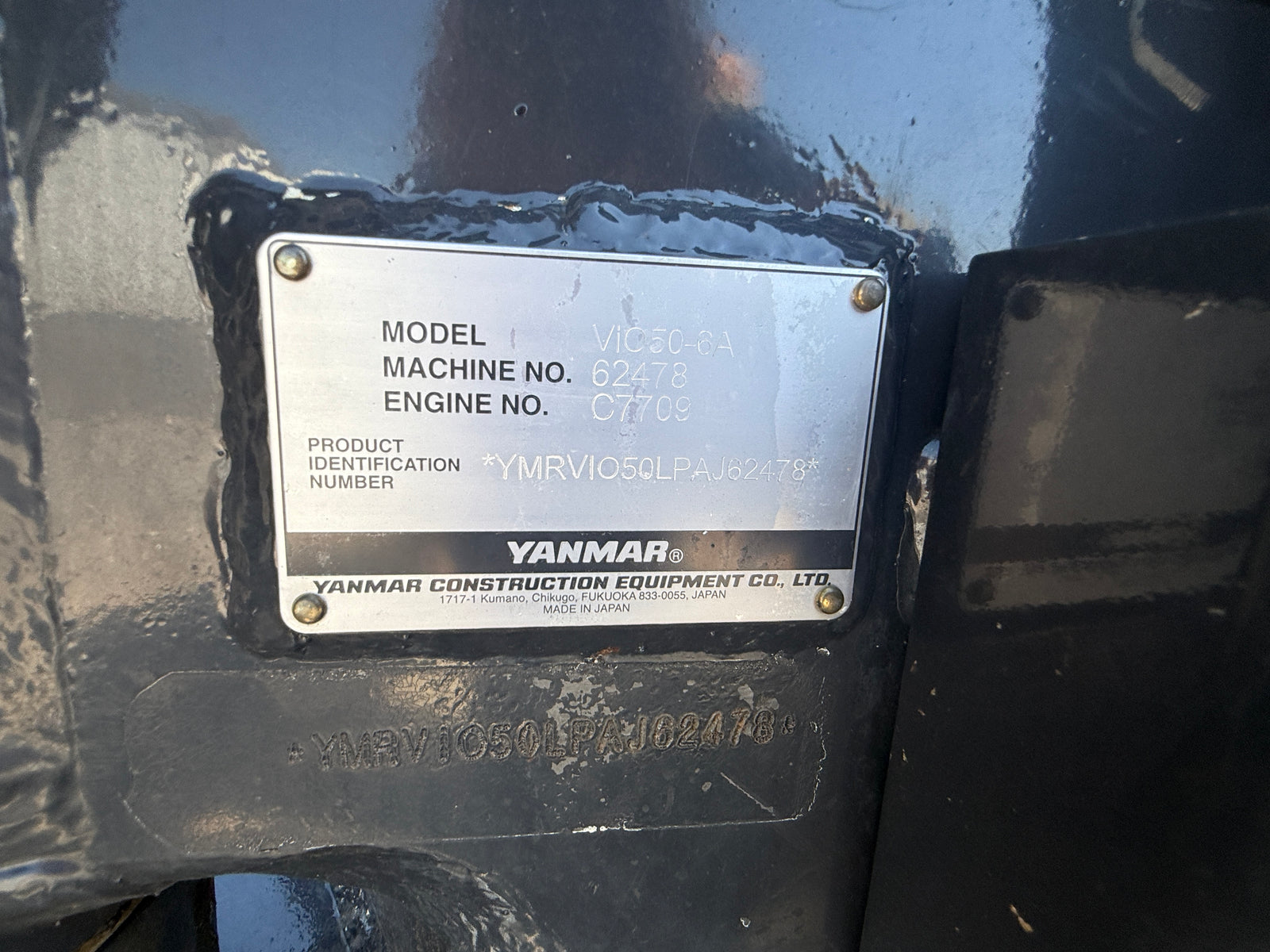 USED 2023 YANMAR VIO-50 CAB WITH BUCKET AND THUMB - #6169922 - $66,000