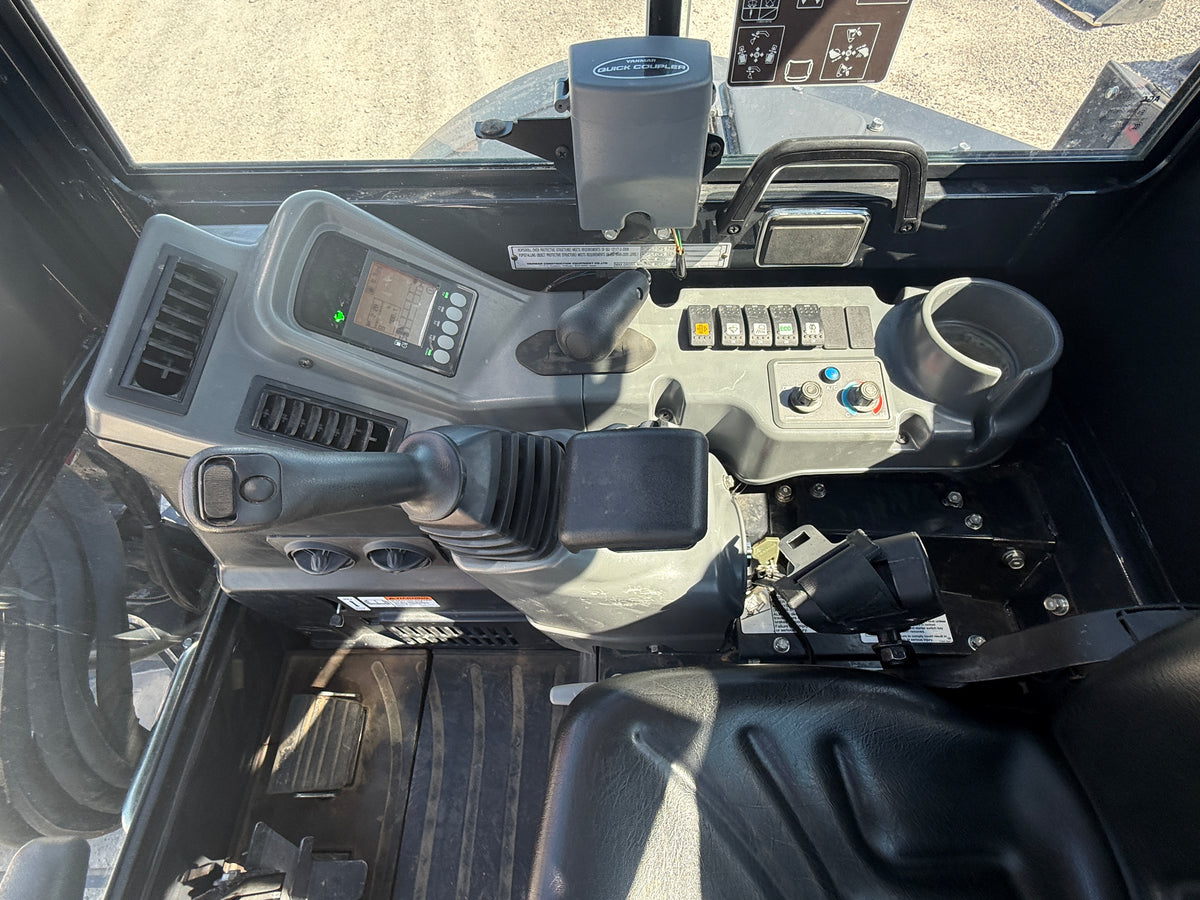 USED 2023 YANMAR VIO-50 CAB WITH BUCKET AND THUMB - #6169922 - $66,000